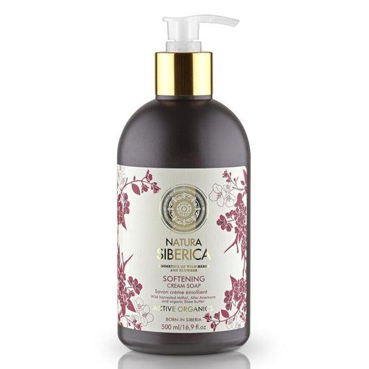 Jabón cremoso de manos suavizante Natura Sibérica 500 ml