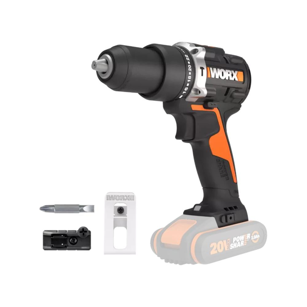 Taladro percutor BL 20V WX352 - Worx Sin bateria