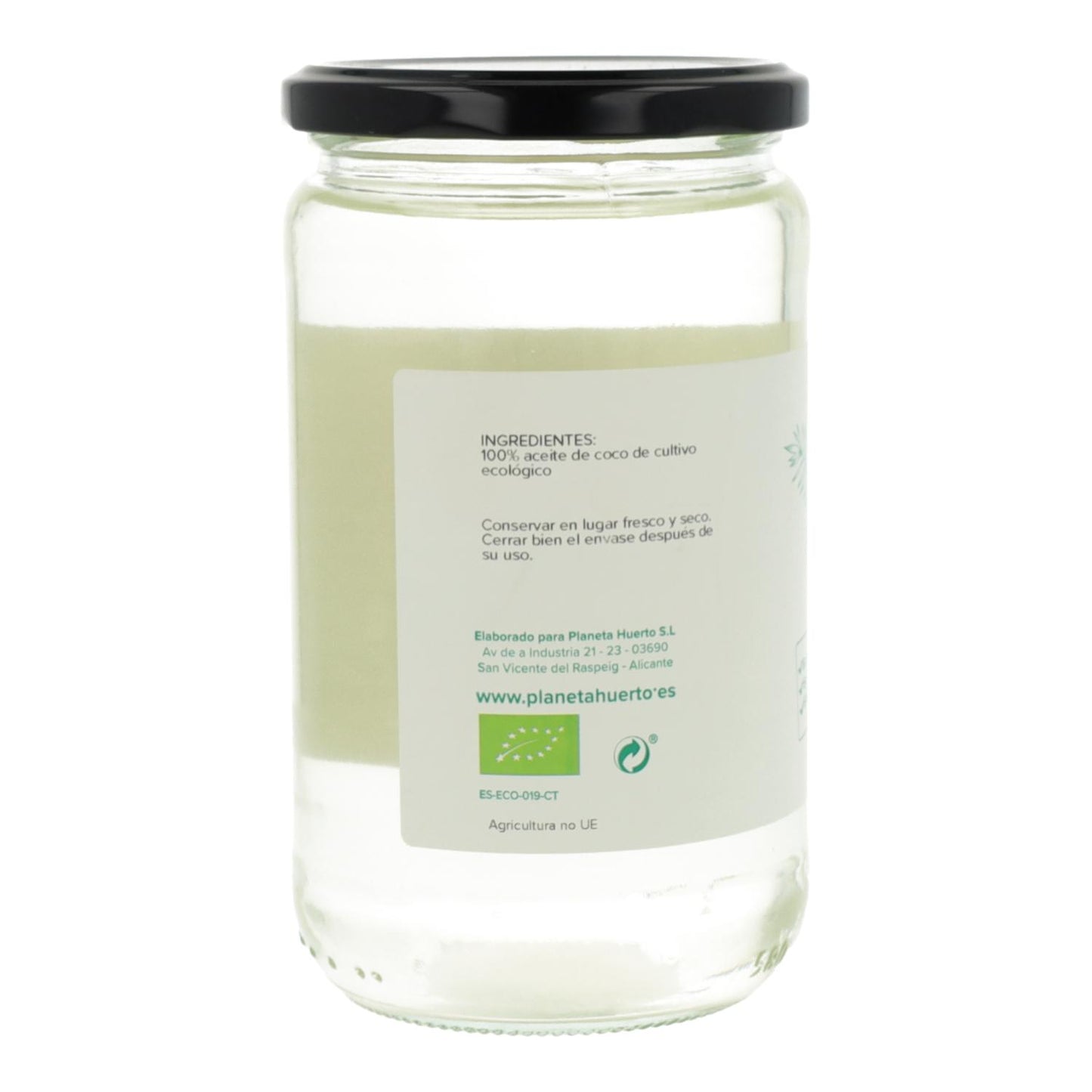 Pack 2x Aceite de coco desodorizado ECO Planeta Huerto 500 ml