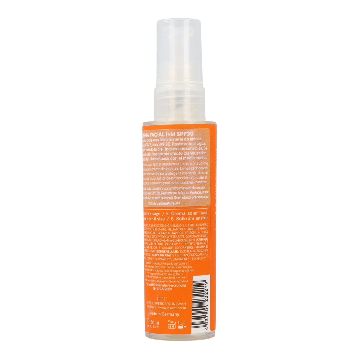 Protector solar mineral Crema SPF30 I+M 50ml