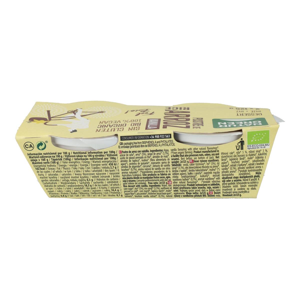 Pack 2uds Postre de Arroz Vainilla NaturGreen 4 x 125 g