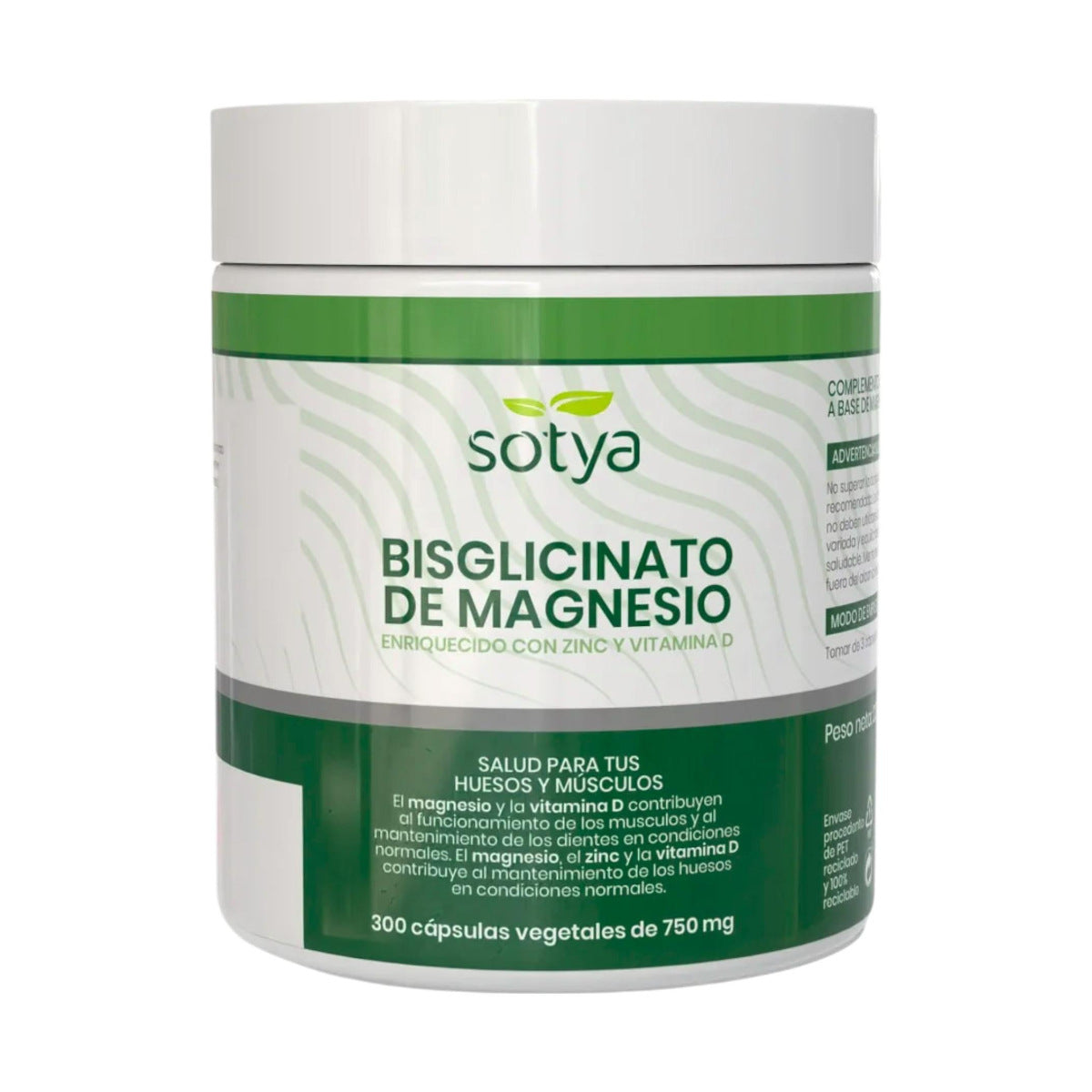 Bisglicinato de magnesio, Sotya, 300 cápsulas