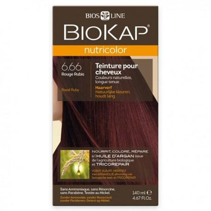 Tinte Rojo Rubí Dye 6.66 Biokap 140 ml