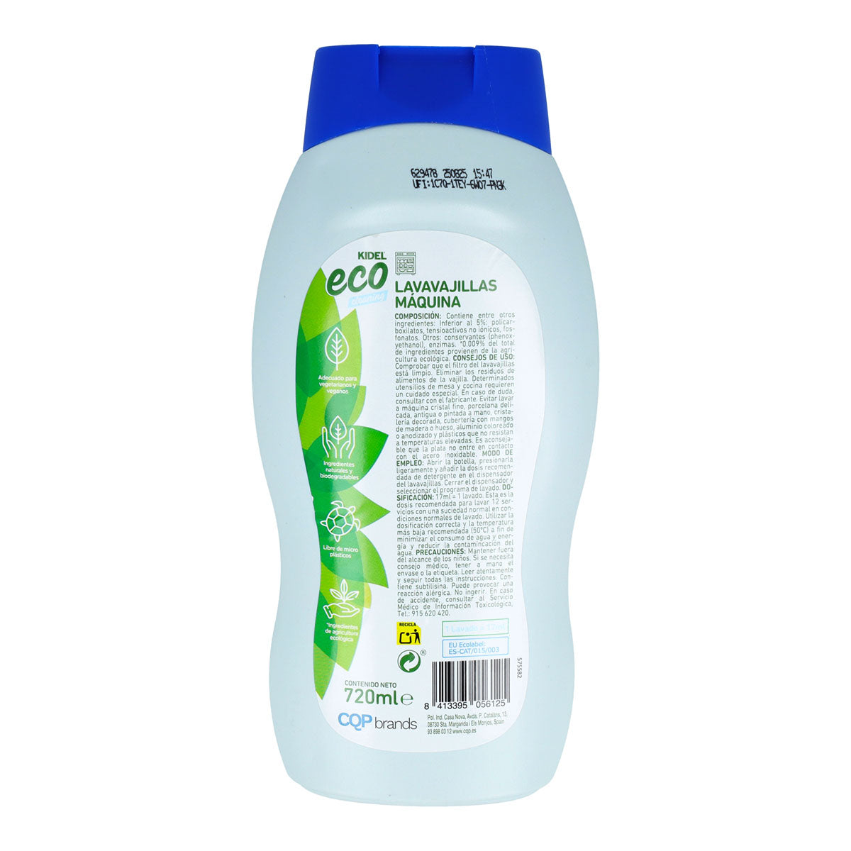 Liquide vaisselle pour lave-vaisselle Eco Mimidu Kidel 720 ml
