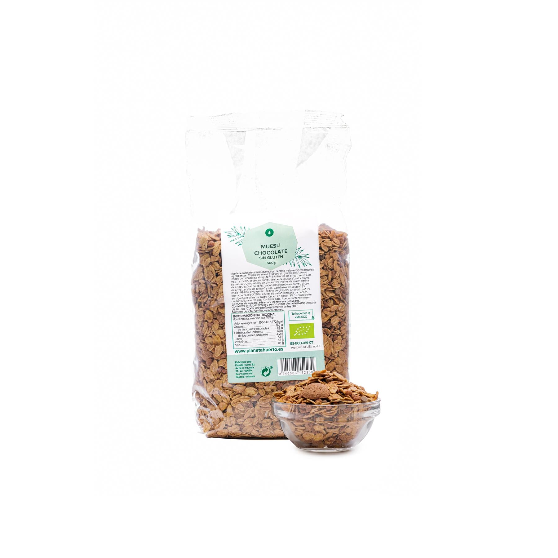 Muesli Sin Gluten chocolate ECO Planeta Huerto 500 g