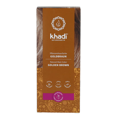 Pack 2X Tinte natural color castaño dorado Khadi 100 g