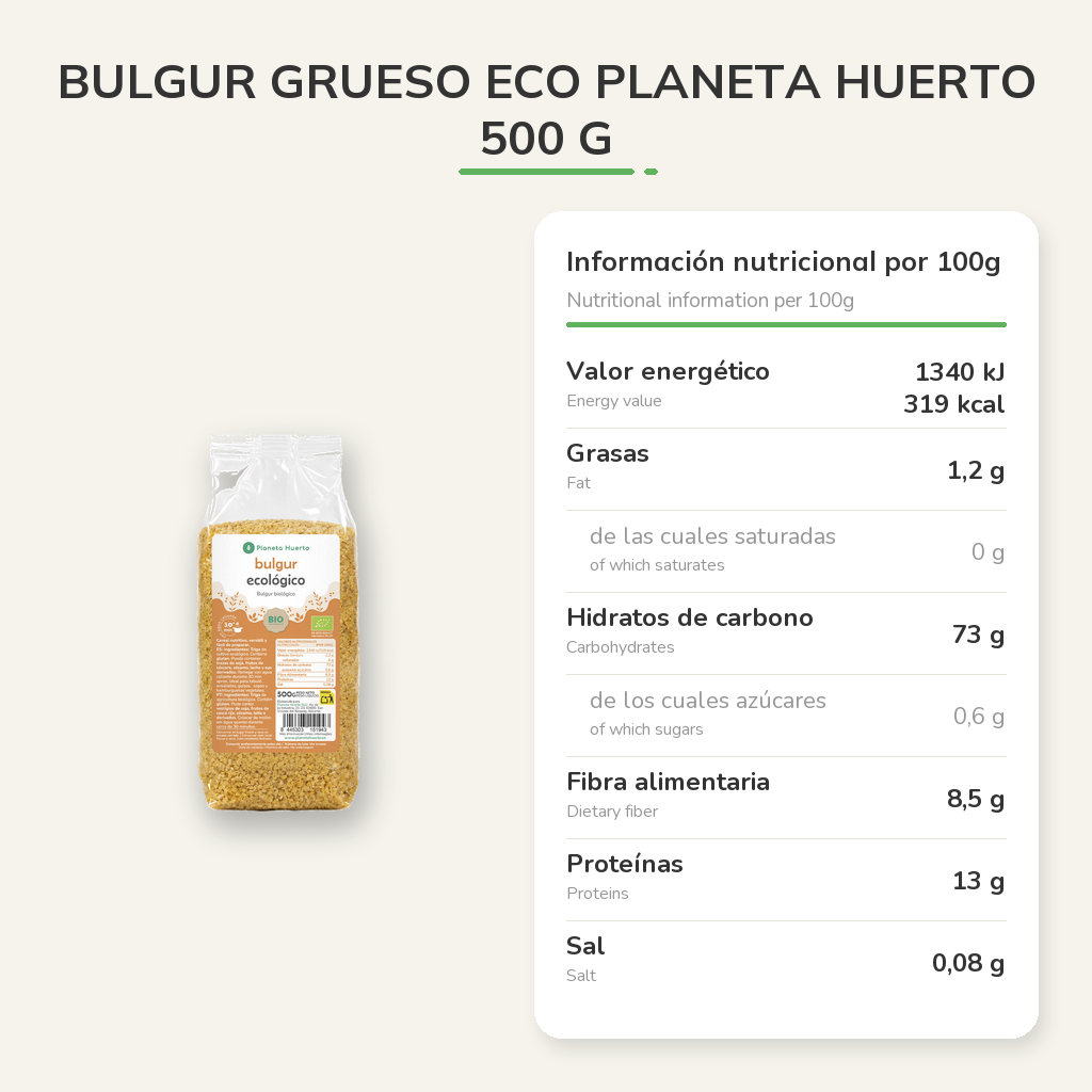 Información nutricional