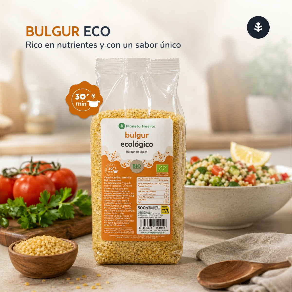 Bulgur grossier ECO Planeta Huerto 500 g