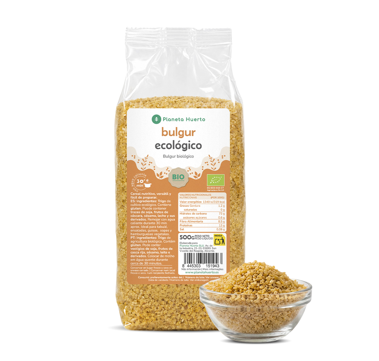 Bulgur grossier ECO Planeta Huerto 500 g