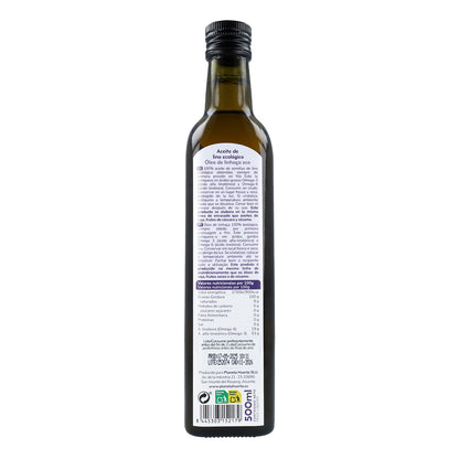 Pack 2x Aceite de Lino prensado en frío ECO Planeta Huerto 500 ml