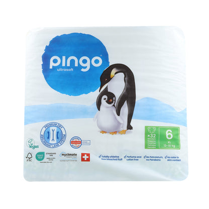Couches T6 XL (15-30 kg) Pingo 32 unités