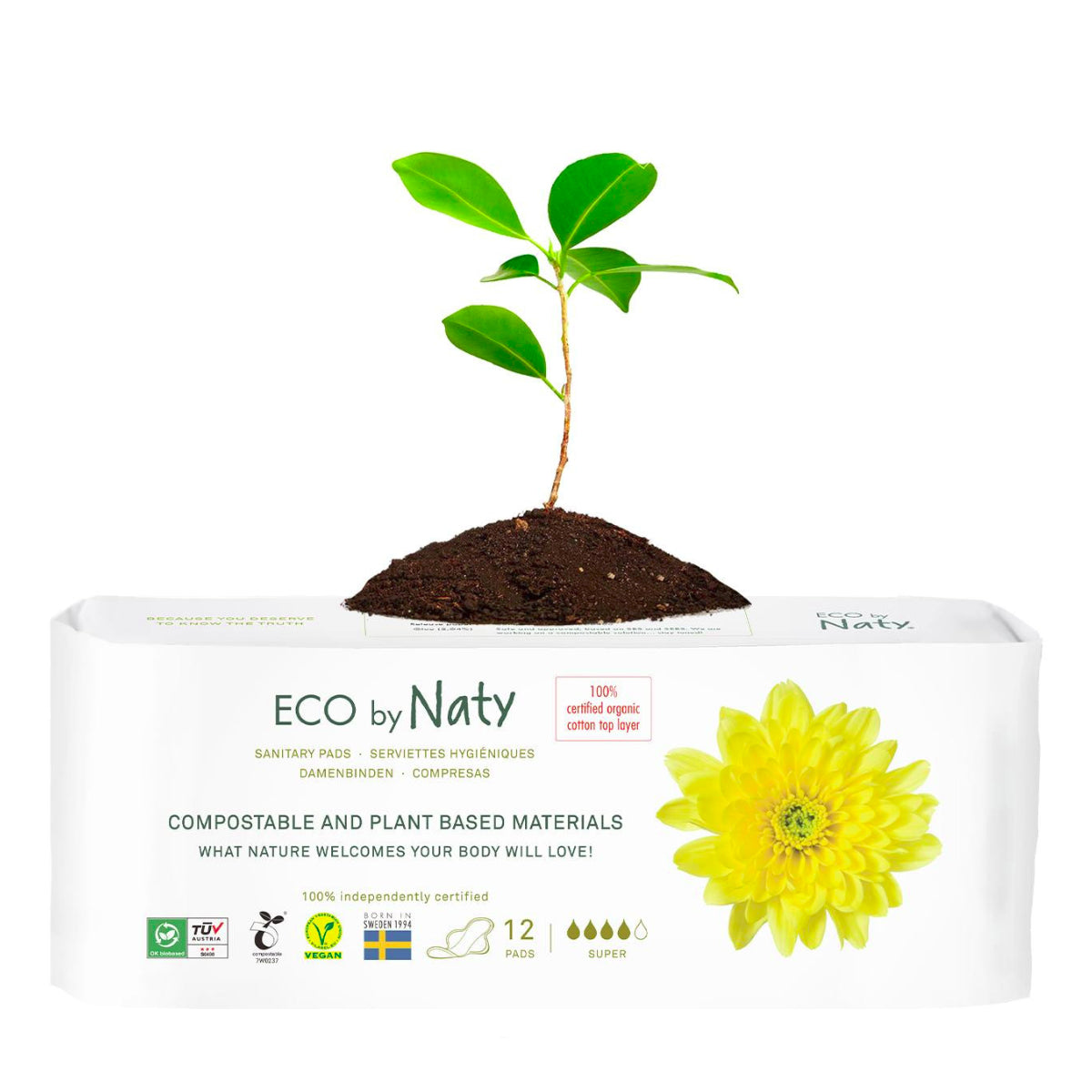 Compresas Súper Naty 12 Uds