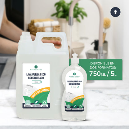 Lavavajillas Manual Hipoalergénico Sin perfume Eco Planeta Huerto 5l