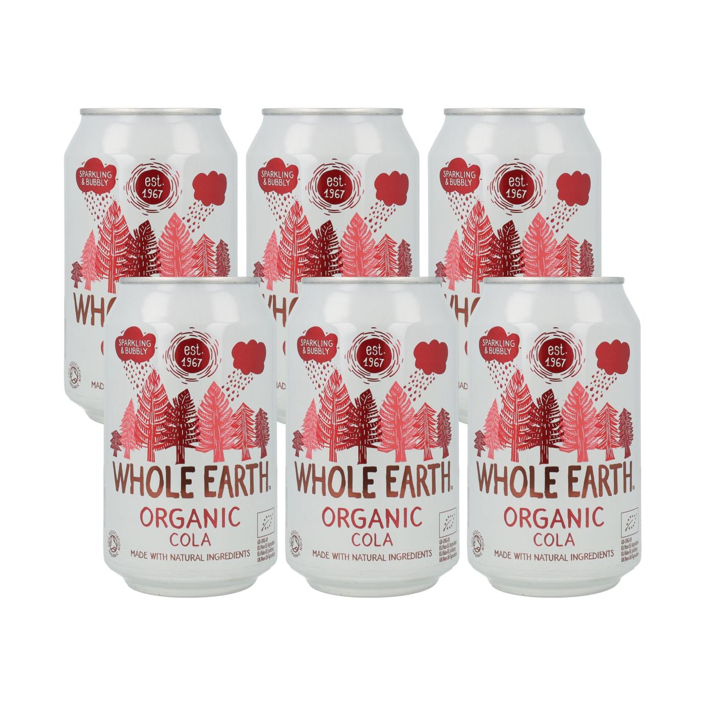 Pack x6 Refresco BIO cola Whole Earth 330ml