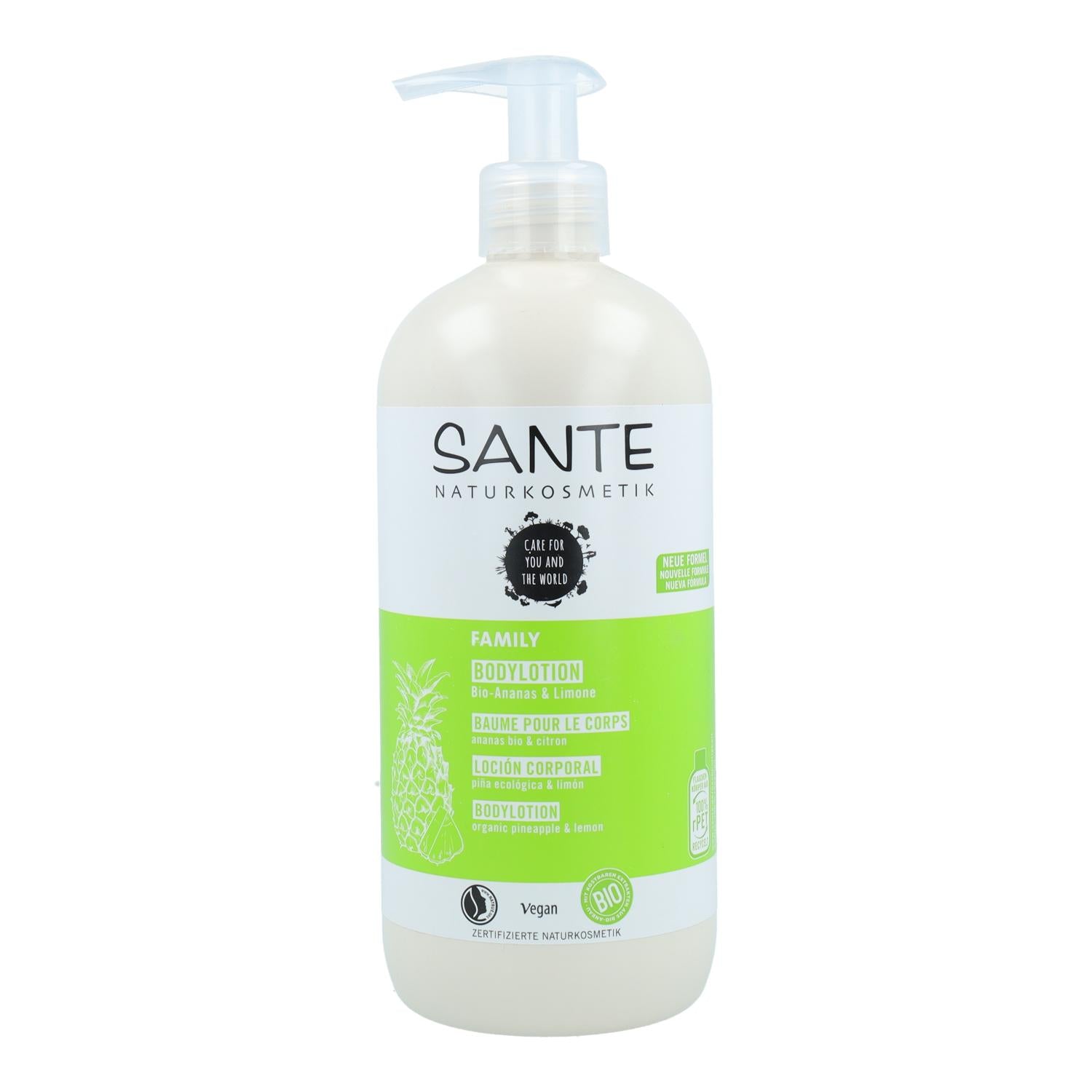 Loción corporal piña y limón Sante 500 ml