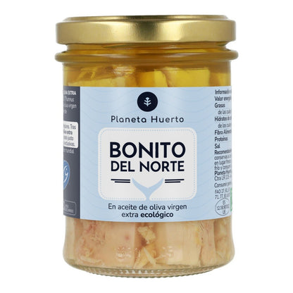 Pack 12x Bonito del Norte en aceite de oliva ECO Planeta Huerto 200 g