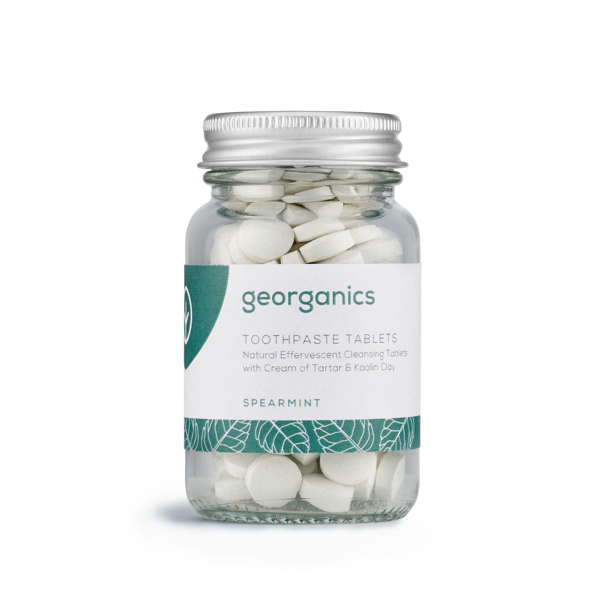 Dentífrico Natural en Tabletas sabor Hierbabuena Georganics  120 tabletas