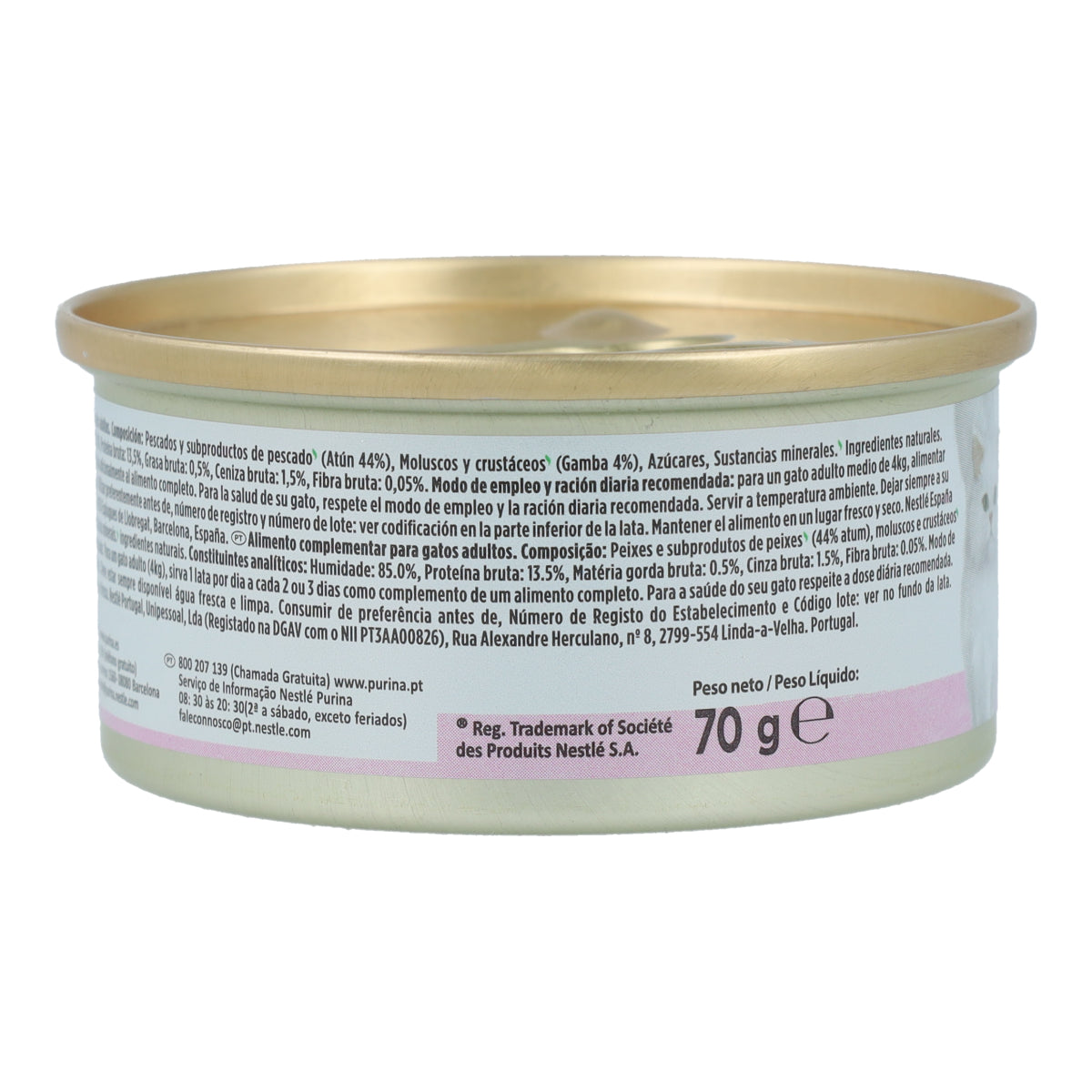 GOURMET Nature's Creations Riche en lamelles de thon et crevettes en gelée 70 g
