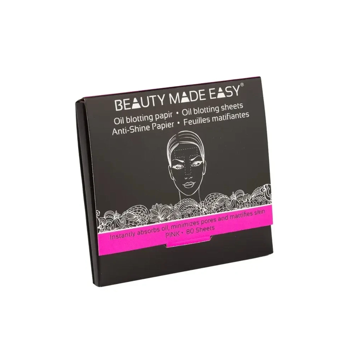 Papel secante Beauty Made Easy pink 80 hojas
