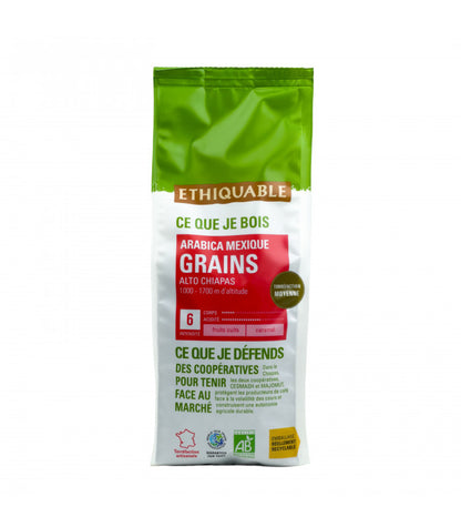 Café Premium en grains Congo 100 % Arabica d'altitude BIO 500 g