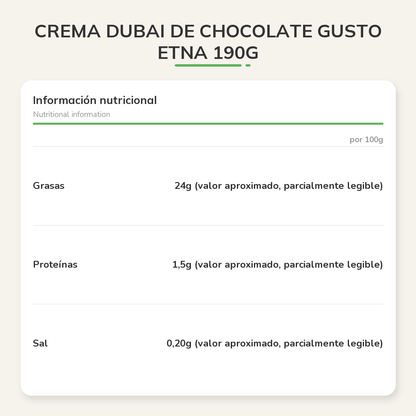 Información nutricional