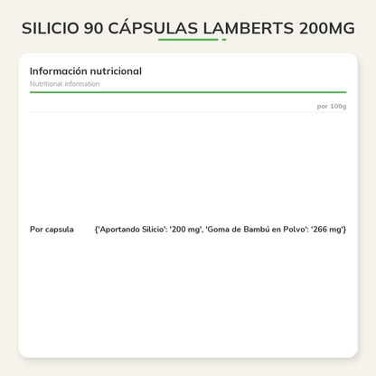 Información nutricional