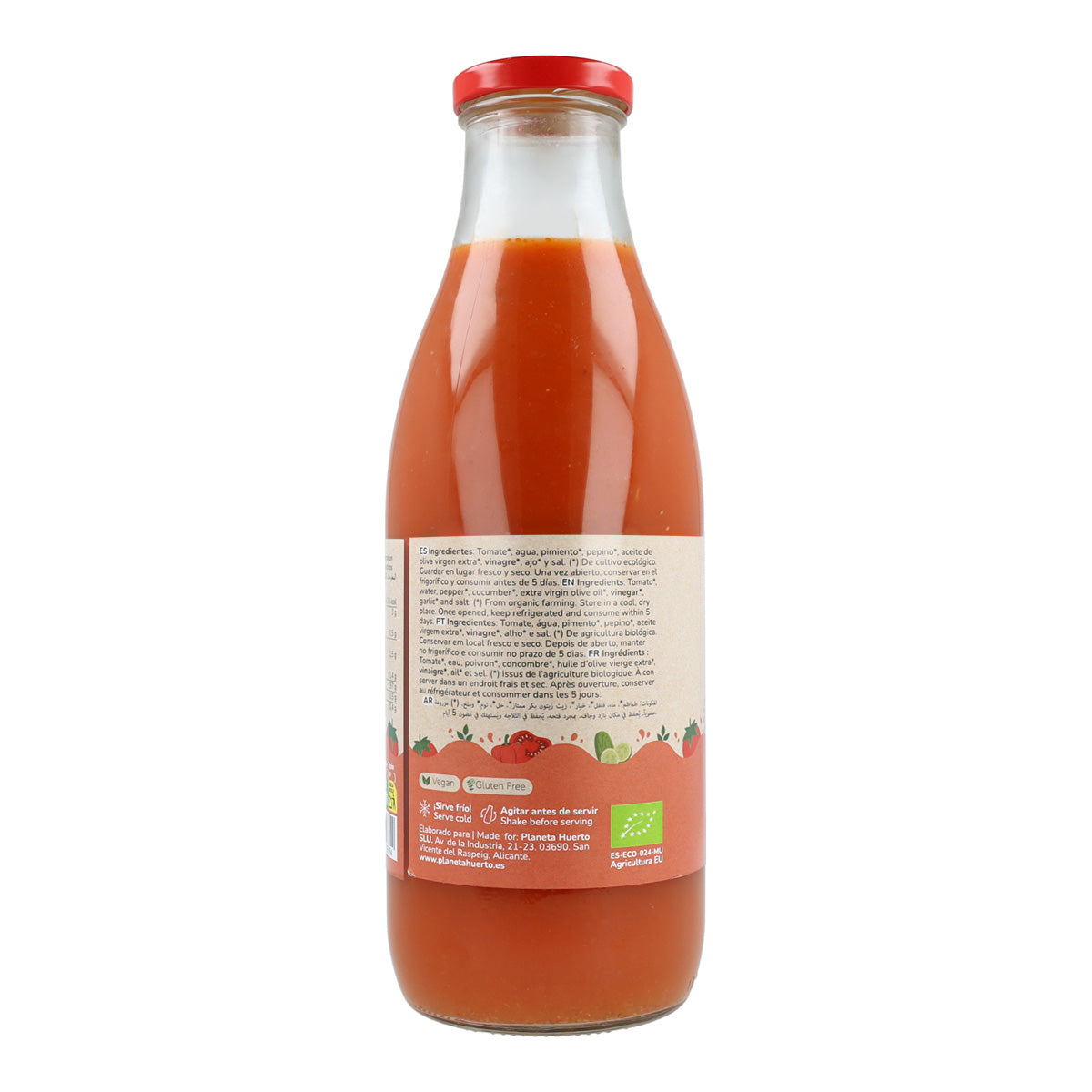 Pack 3x Gazpacho tradicional ECO con AOVE Planeta Huerto 1L