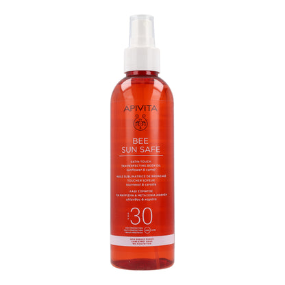 Huile corporelle bronzante parfaite SPF30 Apivita 200ml
