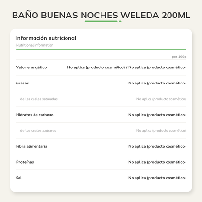 Información nutricional