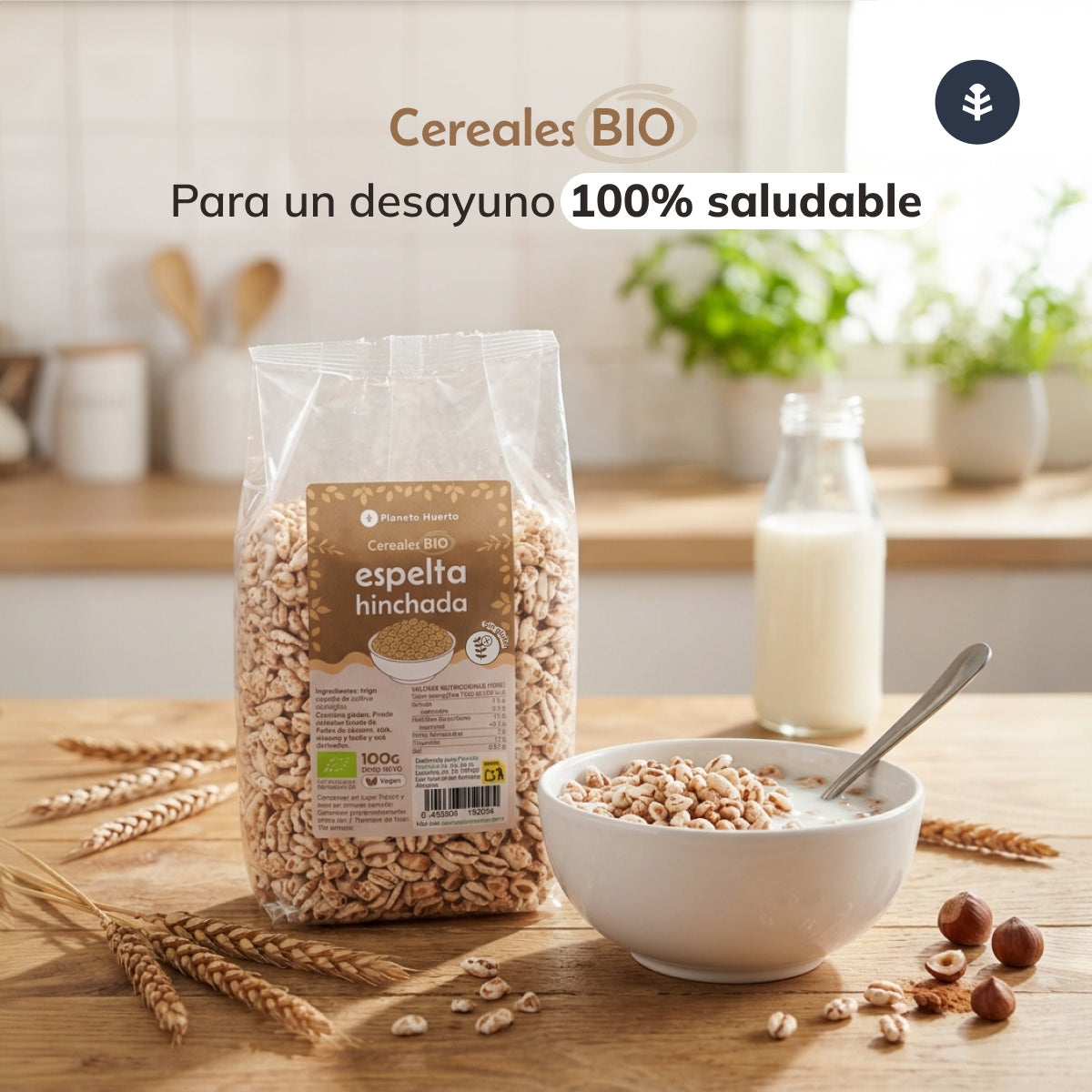 Epeautre blé soufflé ECO Planeta Huerto 100 g