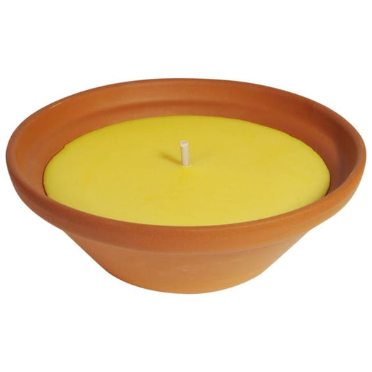 Vela antimosquitos citronela terracota Ø22 cm Roura