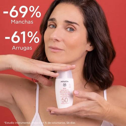 Reparación Antiedad Diaria SPF50 Bee Sun Safe Apivita 100 ml