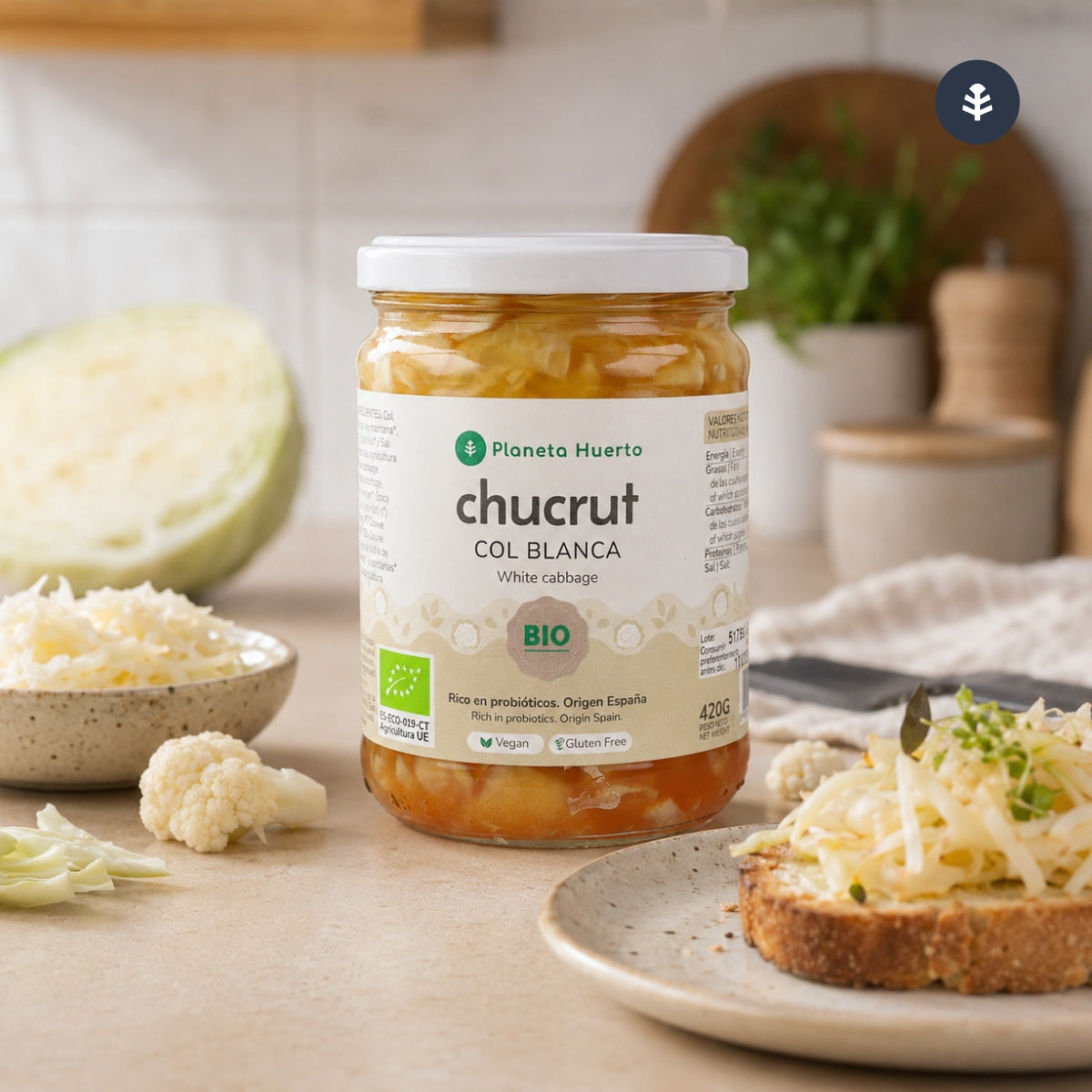 Choucroute au chou blanc ECO Planeta Huerto 420 g