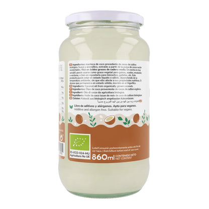 Huile vierge de coco ECO Planeta Huerto 1L