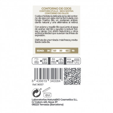 Contour des Yeux Raffermissant Fenouil, NaturaBio Cosmetics, 50 ml