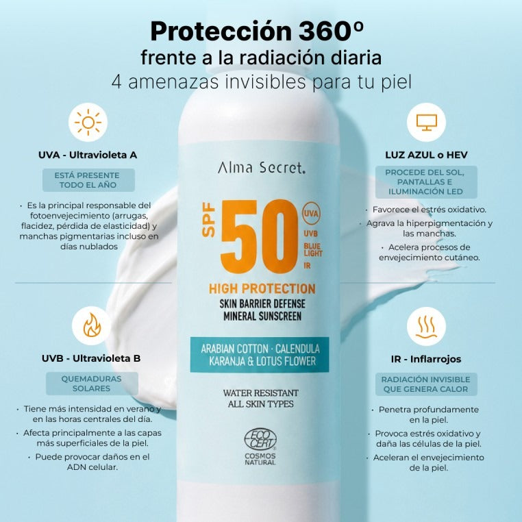 Crème solaire SPF 50 Alma Secret  200 ml