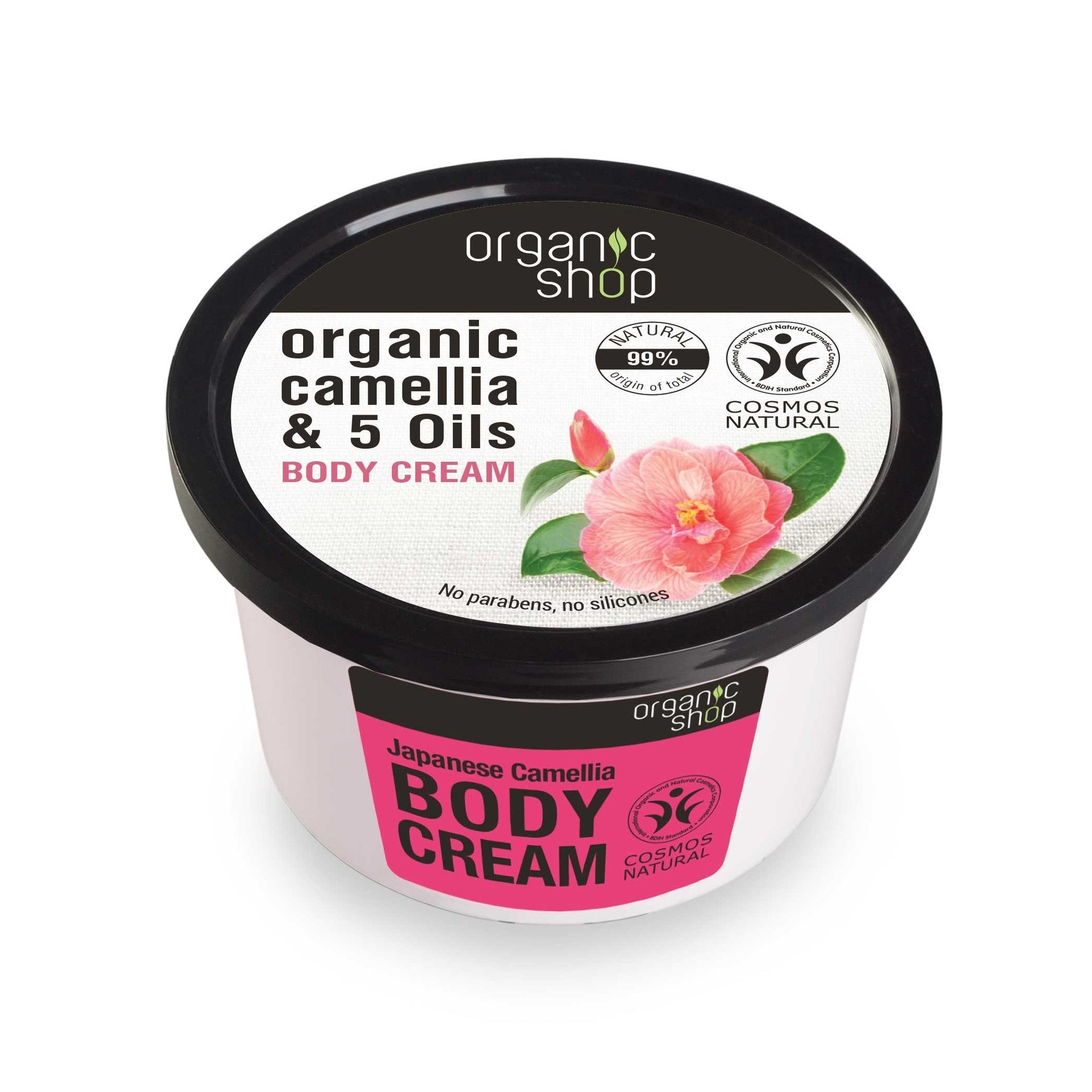 Crema Corporal Camelia Japonesa Organic Shop 250 ml