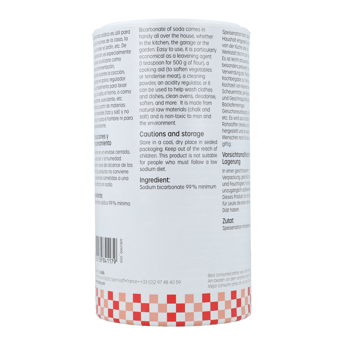 Pack 2x Bicarbonato sódico de uso alimentario La Droguerie écologique  500 g