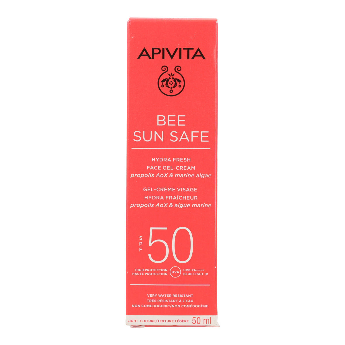 Gel crème solaire Hydra Fresh SPF50 Apivita 50 ml