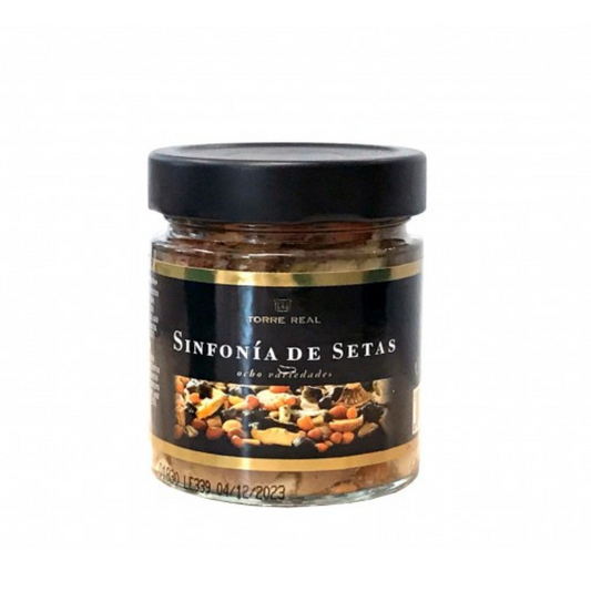 Sinfonía de 8 variedades de setas en aceite de girasol Torre Real 200g