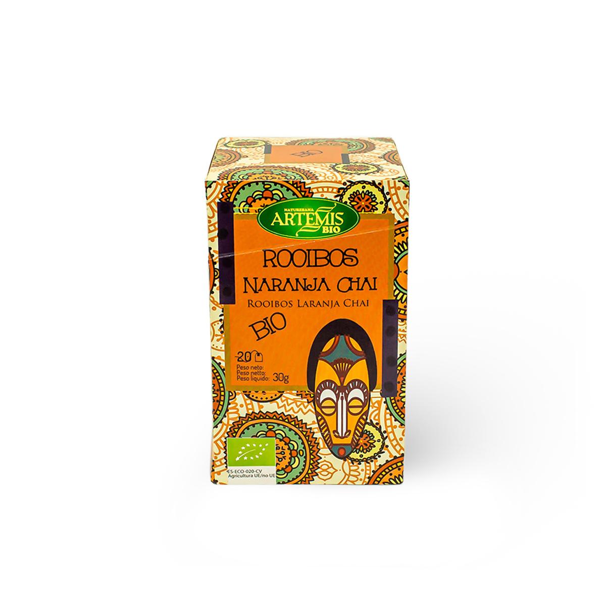 Té Rooibos Naranja Chai para infusión Artemis Bio 20 bolsitas