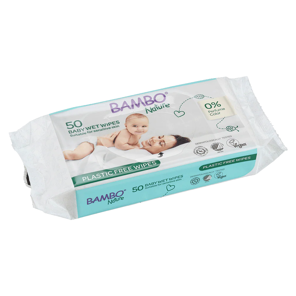 Toallitas Bambo Nature Plastic Free 50 uds
