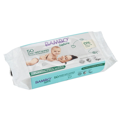 Toallitas Bambo Nature Plastic Free 50 uds