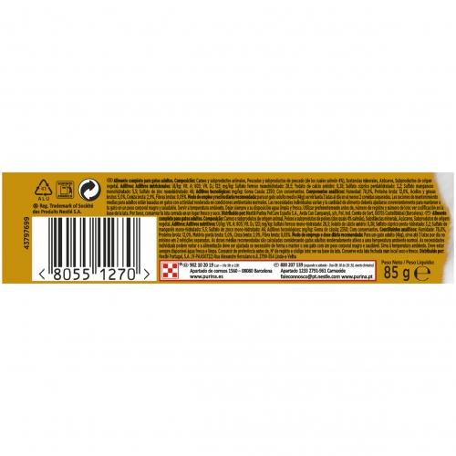Pack 24 x GOURMET GOLD Tarrina Comp Salmon Comida húmeda 85 g