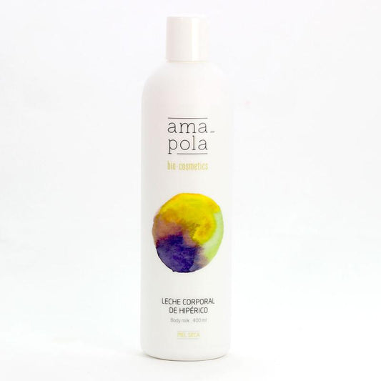 Leche corporal de hipérico Amapola Biocosmetics 400 ml