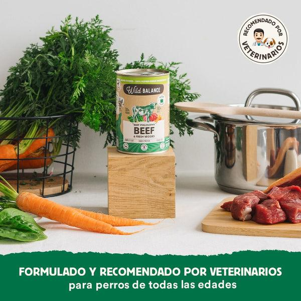 Pack Ternera barf para perros 6 x 400 g Wild Balance
