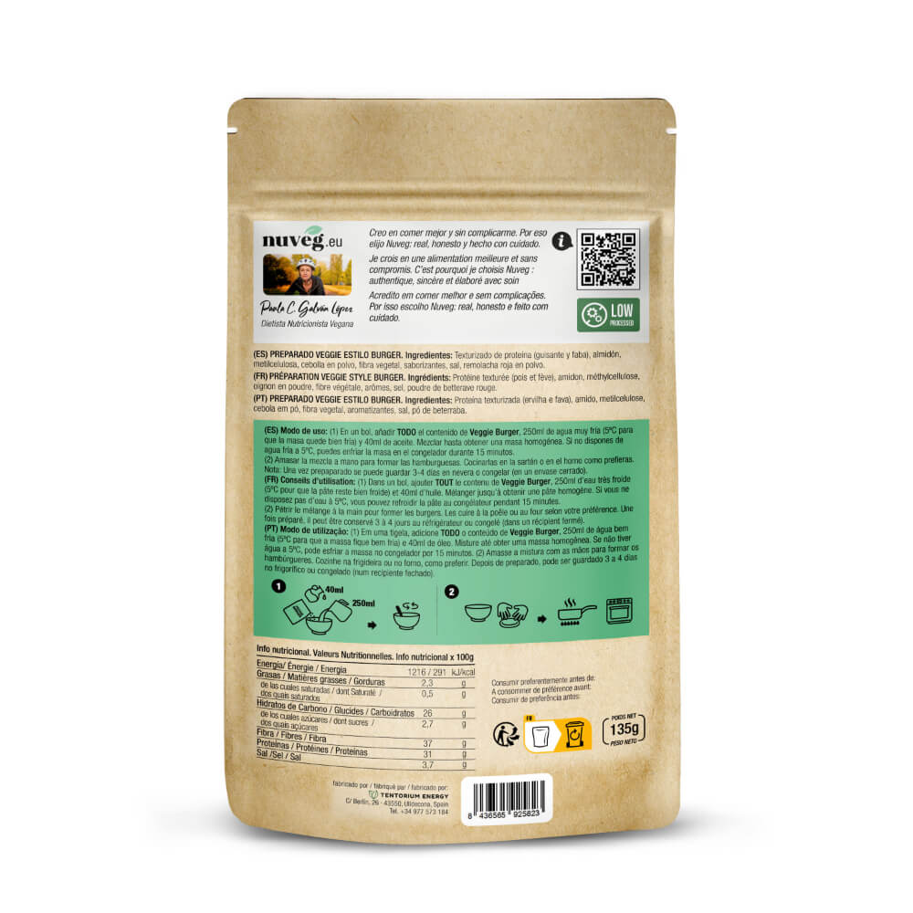 Veggie burger Nuveg 135 g