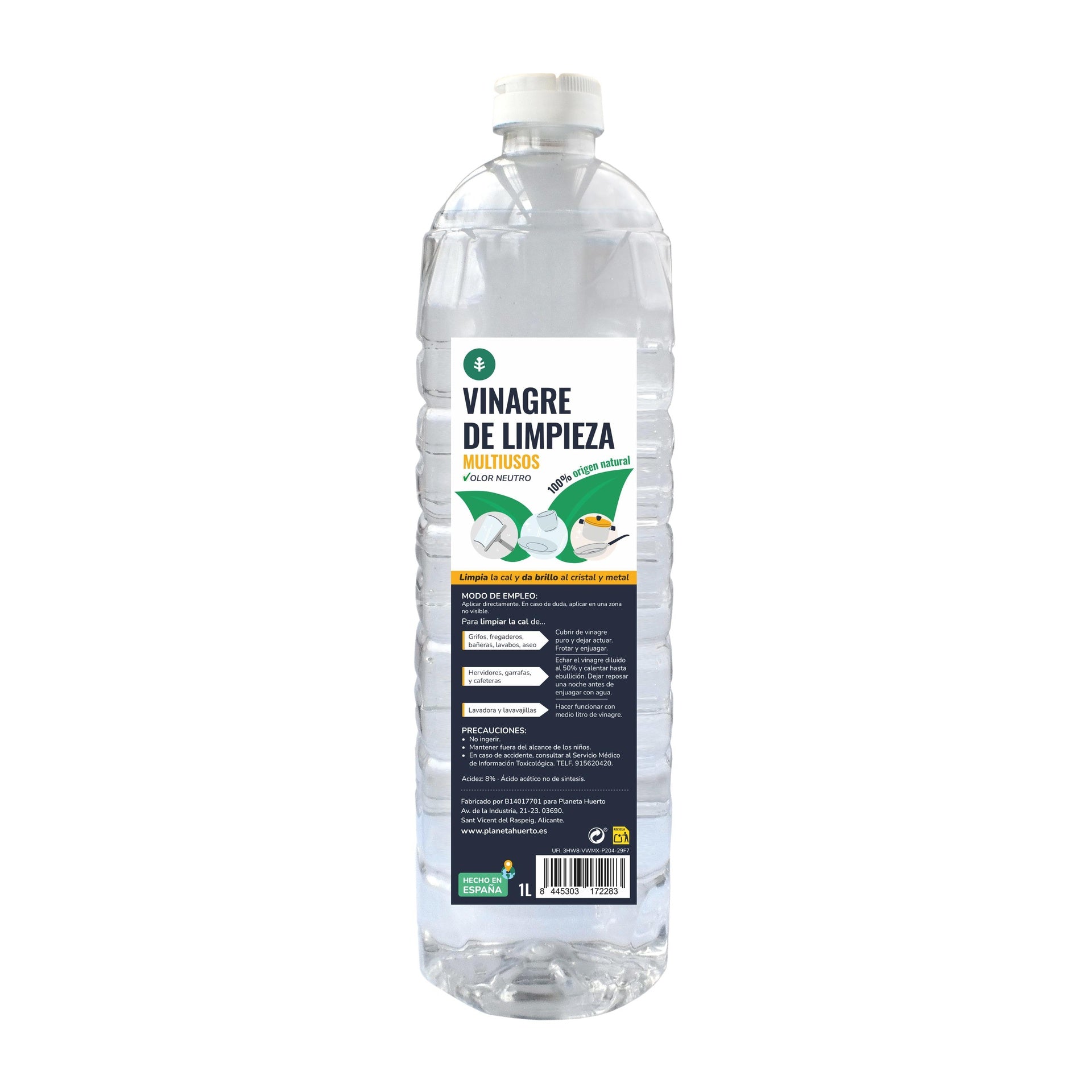 Vinagre Blanco de Limpieza Planeta Huerto 1L