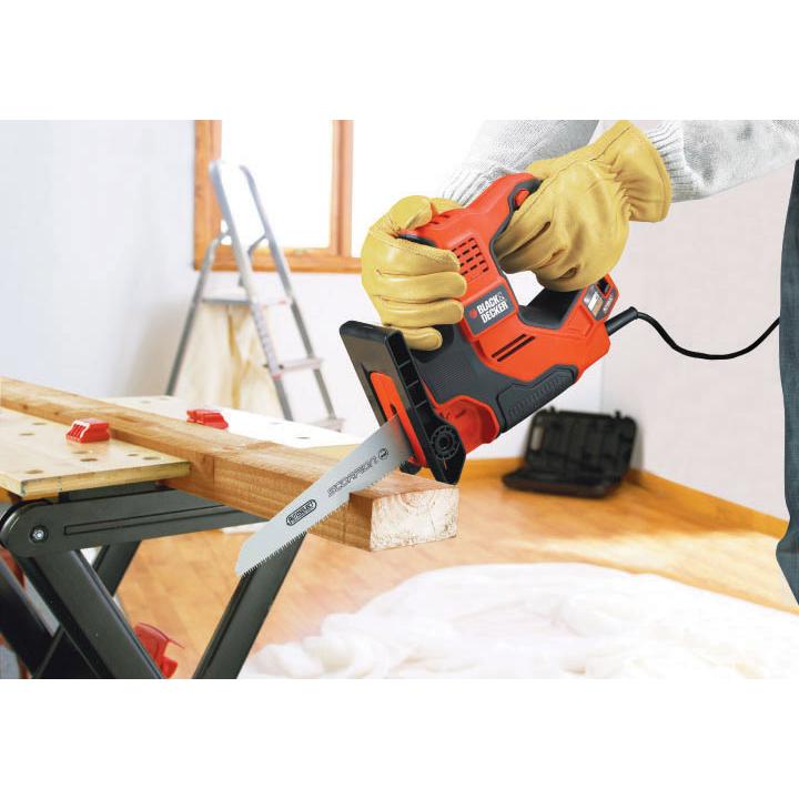Sierra Scorpion 500W AutoSelect + 3 hojas y maletín Black+Decker RS890K-QS