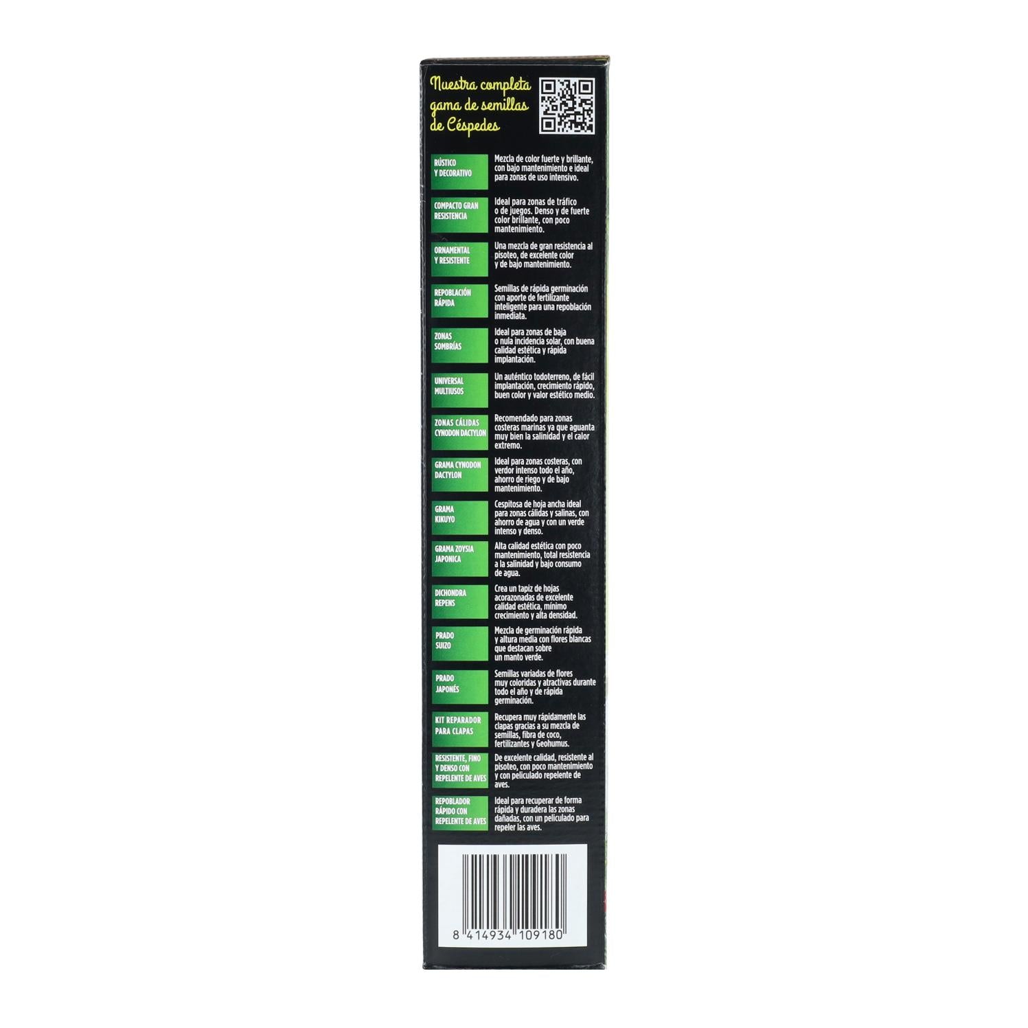 Semillas césped resistente fino y denso con repelente de aves Batlle 1kg